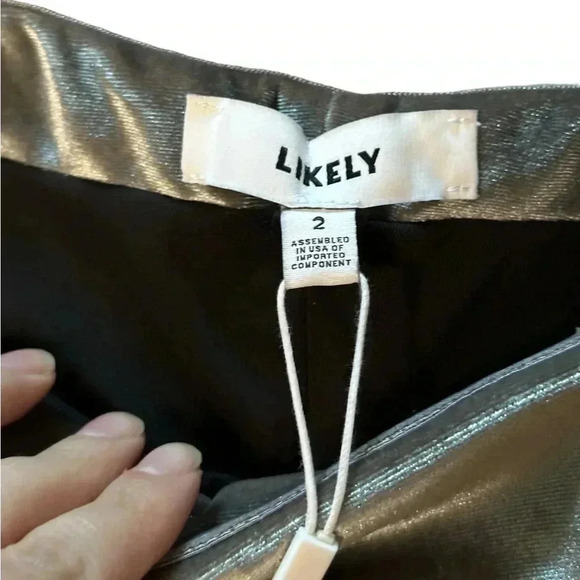 NWT Likely Dresses Likely Driggs Velvet Midi Dress In Pewter Medium - Picture 6 of 8